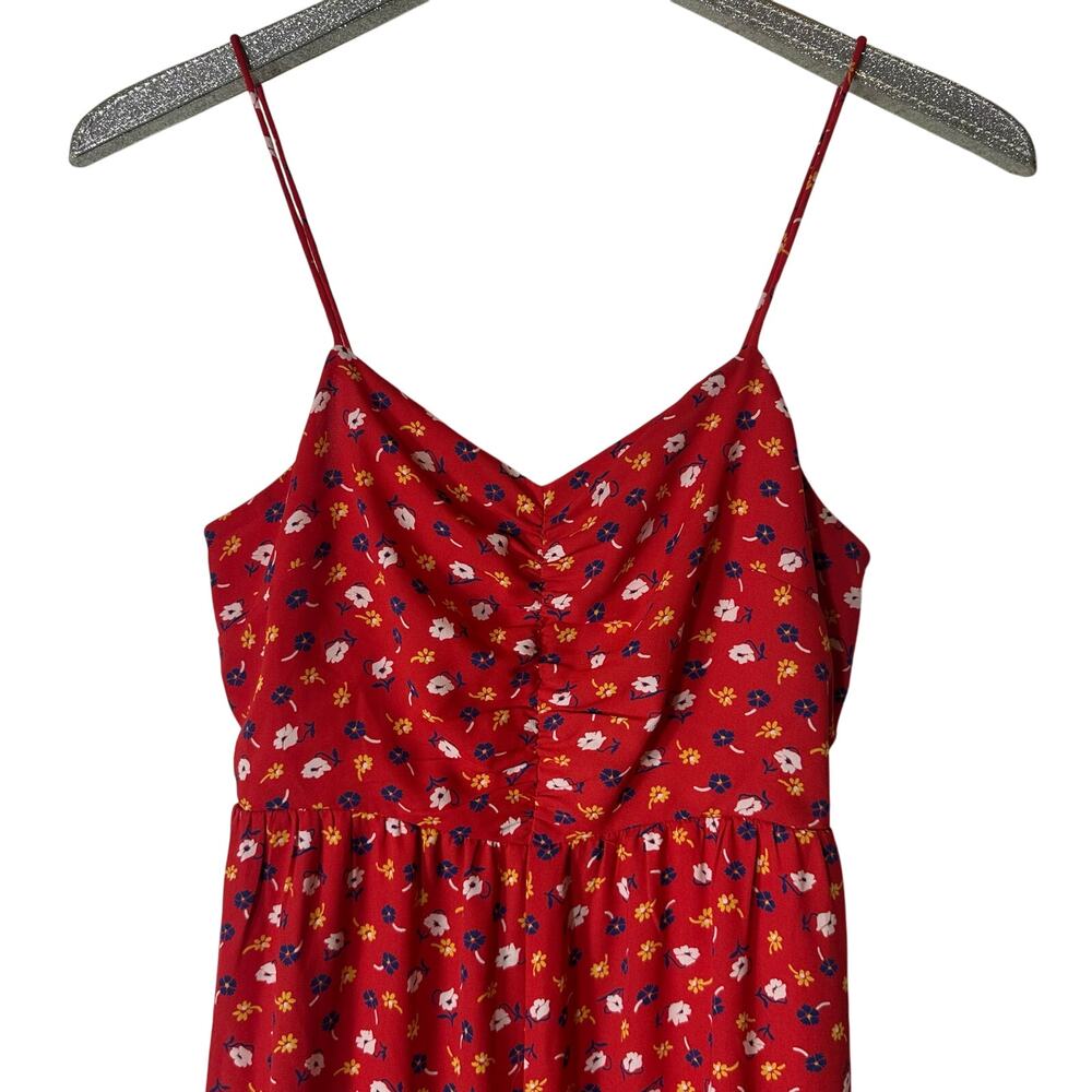 Madewell Ruched Wide-Leg Jumpsuit in Prairie Posies - Picture 2 of 7